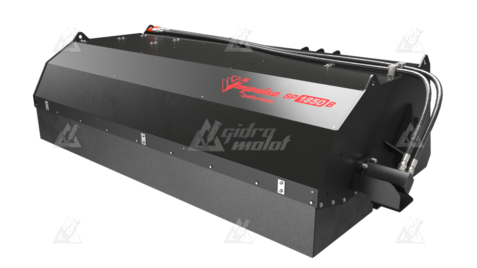 Щетка дорожная коммунальная Impulse SP1850B с бункером картинка
