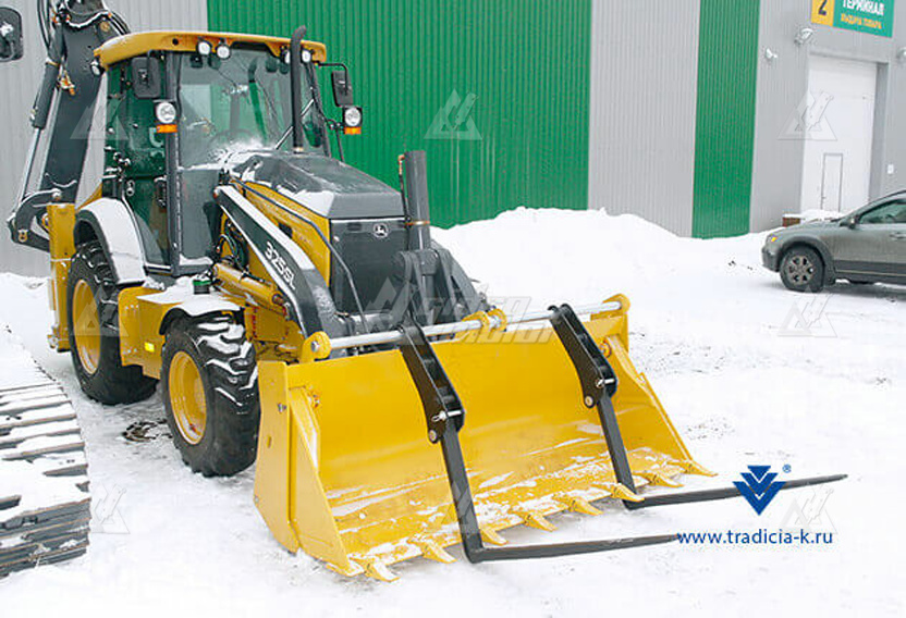 Вилы откидные паллетные Impulse PF2000 на ковш John Deere 325J/315SK/325SK картинка 115893