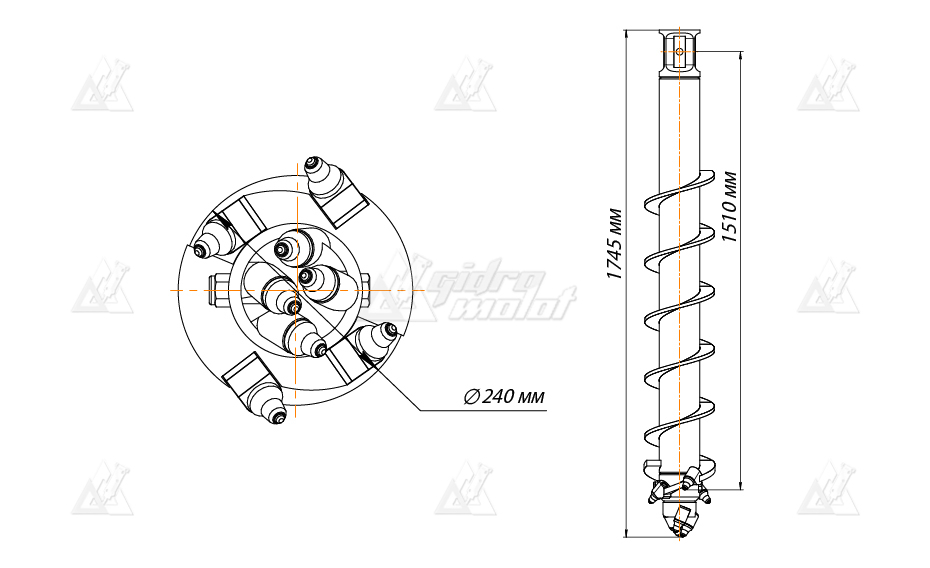 Шнекобур Impulse ШБКС-S6 (кат.3-6) D-250 картинка 638549