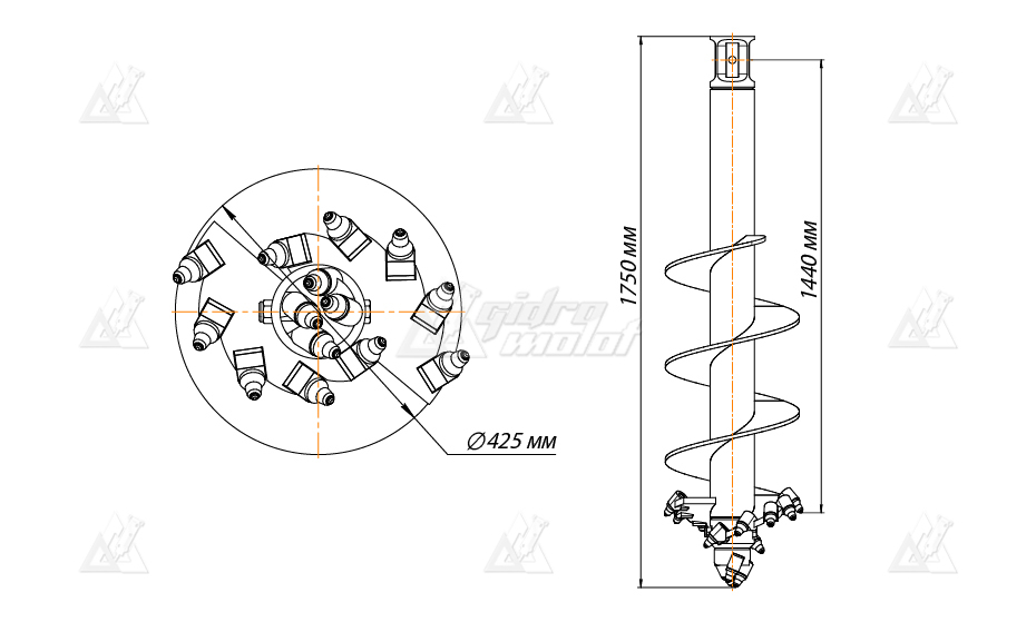 Шнекобур Impulse ШБКС-S6 (кат.3-6) D-450 картинка 638551