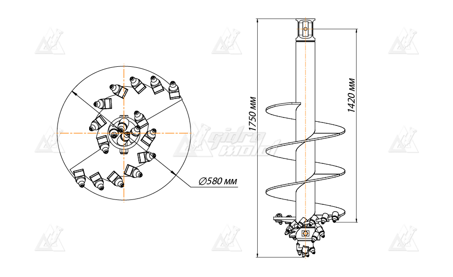 Шнекобур Impulse ШБКС-S6 (кат.3-6) D-600 картинка 638544