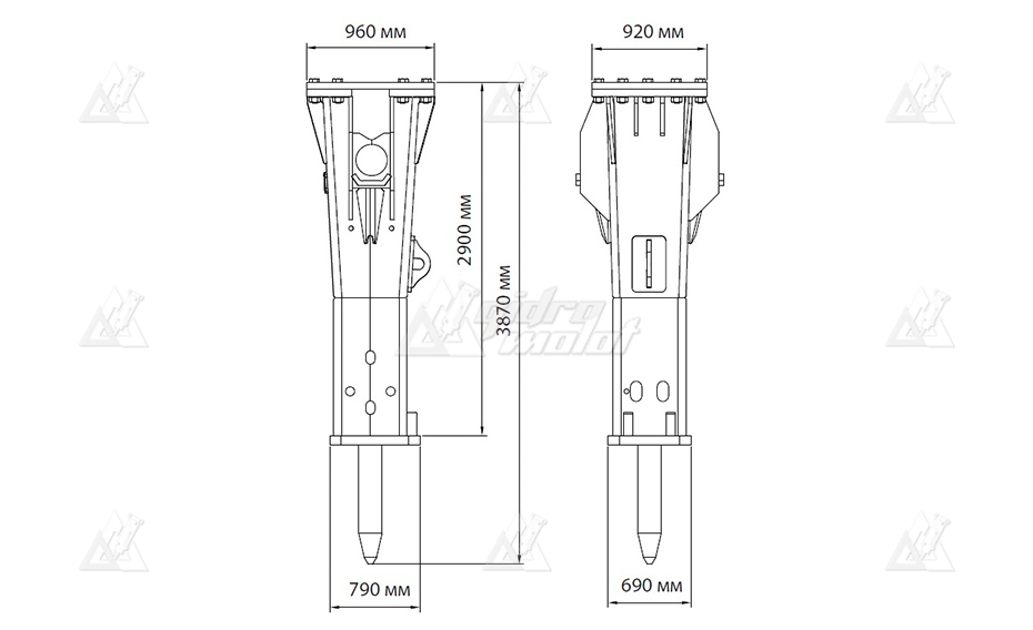 Гидромолот HammerMaster HM 850 HD картинка 423499